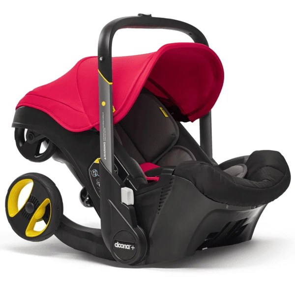 Doona Babyschale Flame Red / Rot Mit Voll Integriertem Fahrgestell, 2 In 1 3 Doona Babyschale Flame Red / Rot Mit Voll Integriertem Fahrgestell, 2 In 1