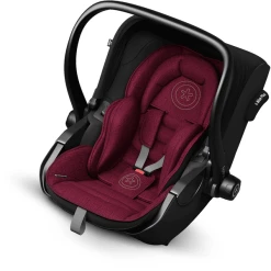 Kiddy Babyschale Evoluna I-Size 2 Mit Basisstation Isofix Base 2 Beet Red Melange Icy Grey